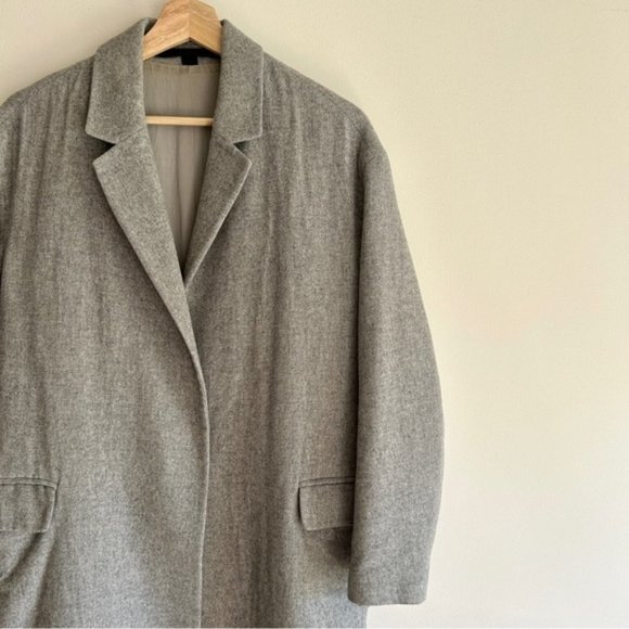 ALL Saints Sancia Lotto Coat Grey wool pea coat - Picture 4 of 8